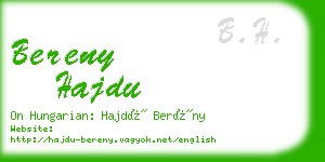 bereny hajdu business card